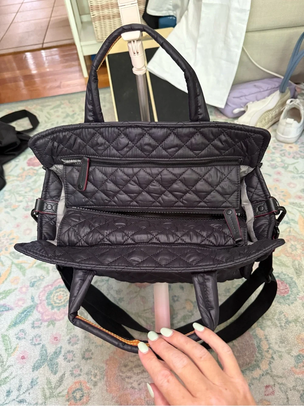 MZ Wallace Quilted Medium Box Tote
